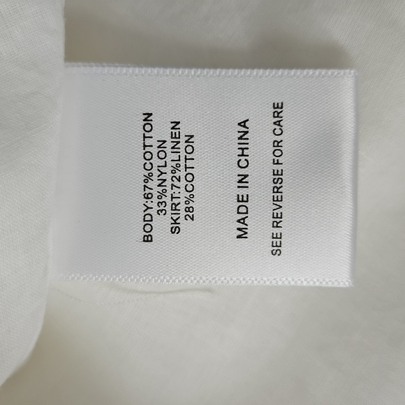 Lucy Paris Briela Tank Dress Linen Blend Skirt With Pockets Size S - Picture 7 of 12